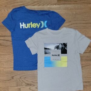 Hurley Kids Blue and Gray Short Sleeve Tees